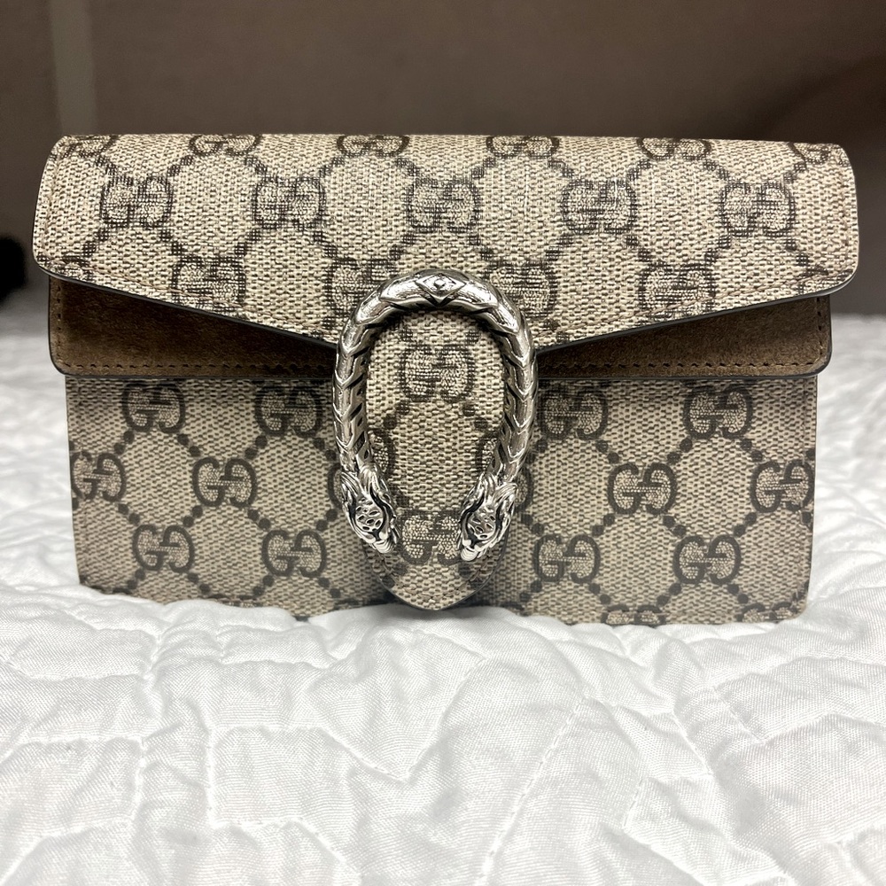 GUCCI DIONYSUS GG SUPREME SUPER MINI BAG